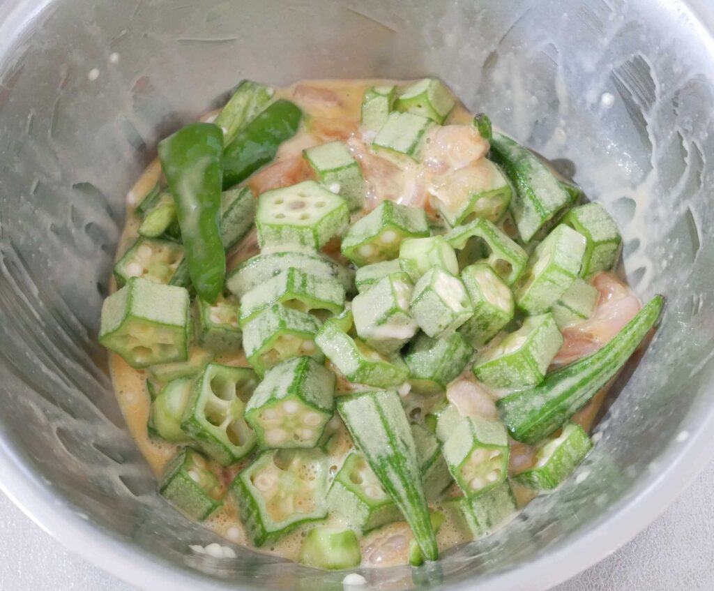 Fried-okra-pasta