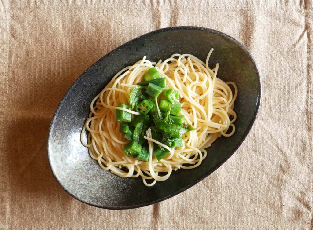 Okra-pasta