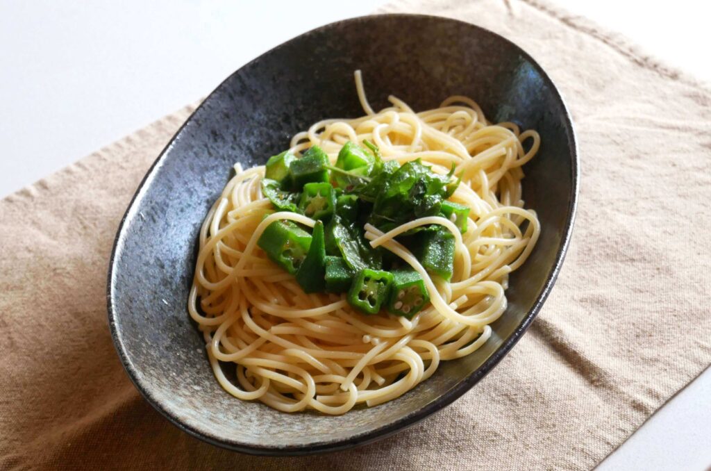 Okra-pasta