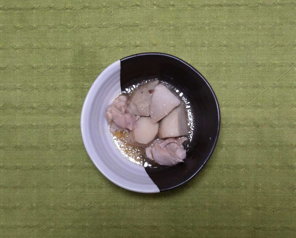 Boiled-taro